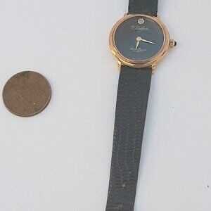 Vintage Ladies Dufonte Lucien Piccard (Possible) Diamond Accent Watch